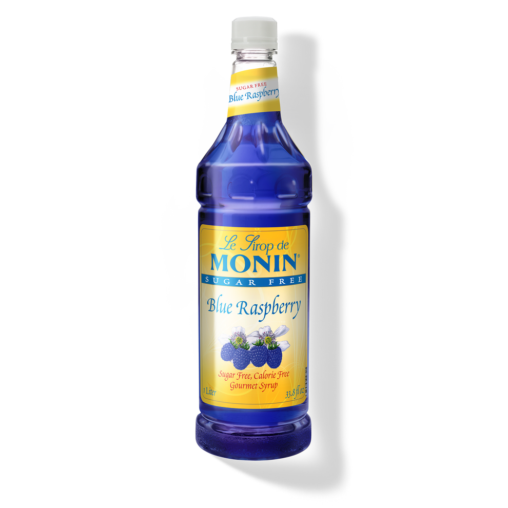 Monin Sugarfree Blue Raspberry Syrup 1L