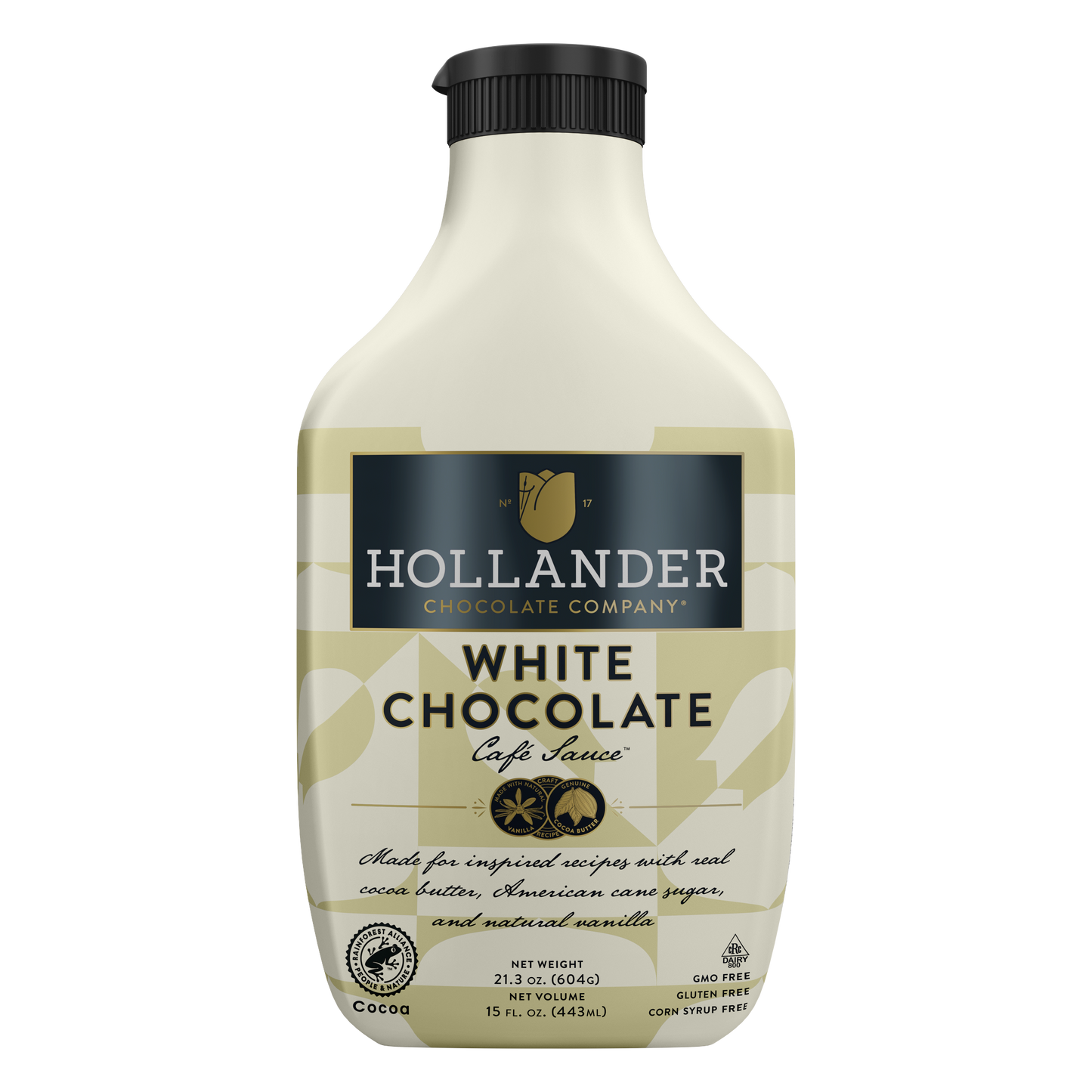 HOLLANDER SQUEEZE WHITE CHOCOLATE SAUCE 14 oz