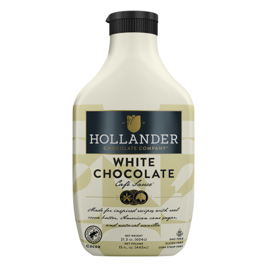 HOLLANDER SQUEEZE WHITE CHOCOLATE SAUCE 14 oz