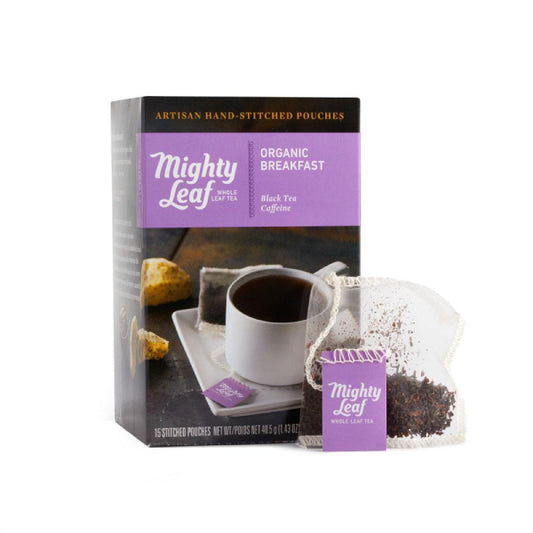 Mighty Leaf Organic Breakfast Tea 15 Pouch Box