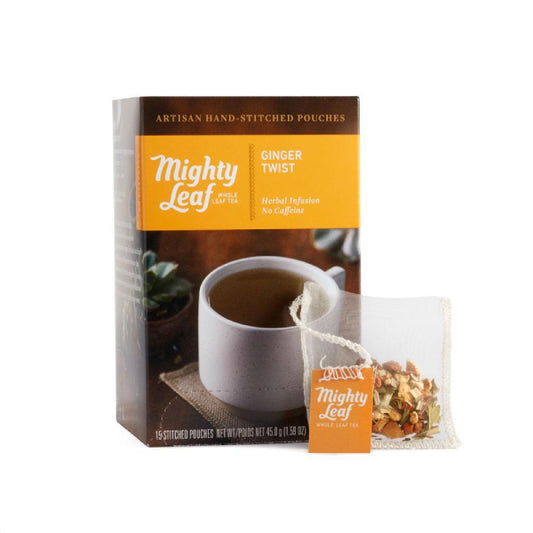 MIghty Leaf Ginger Twist 15 Pouch Box