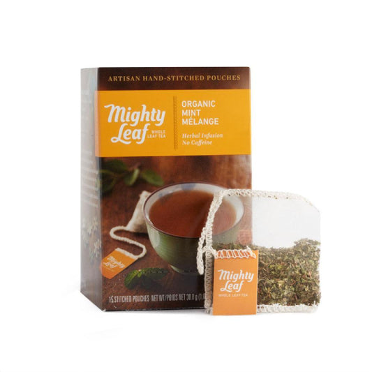 Mighty Leaf Organic Mint Melange 15 Pouch Box