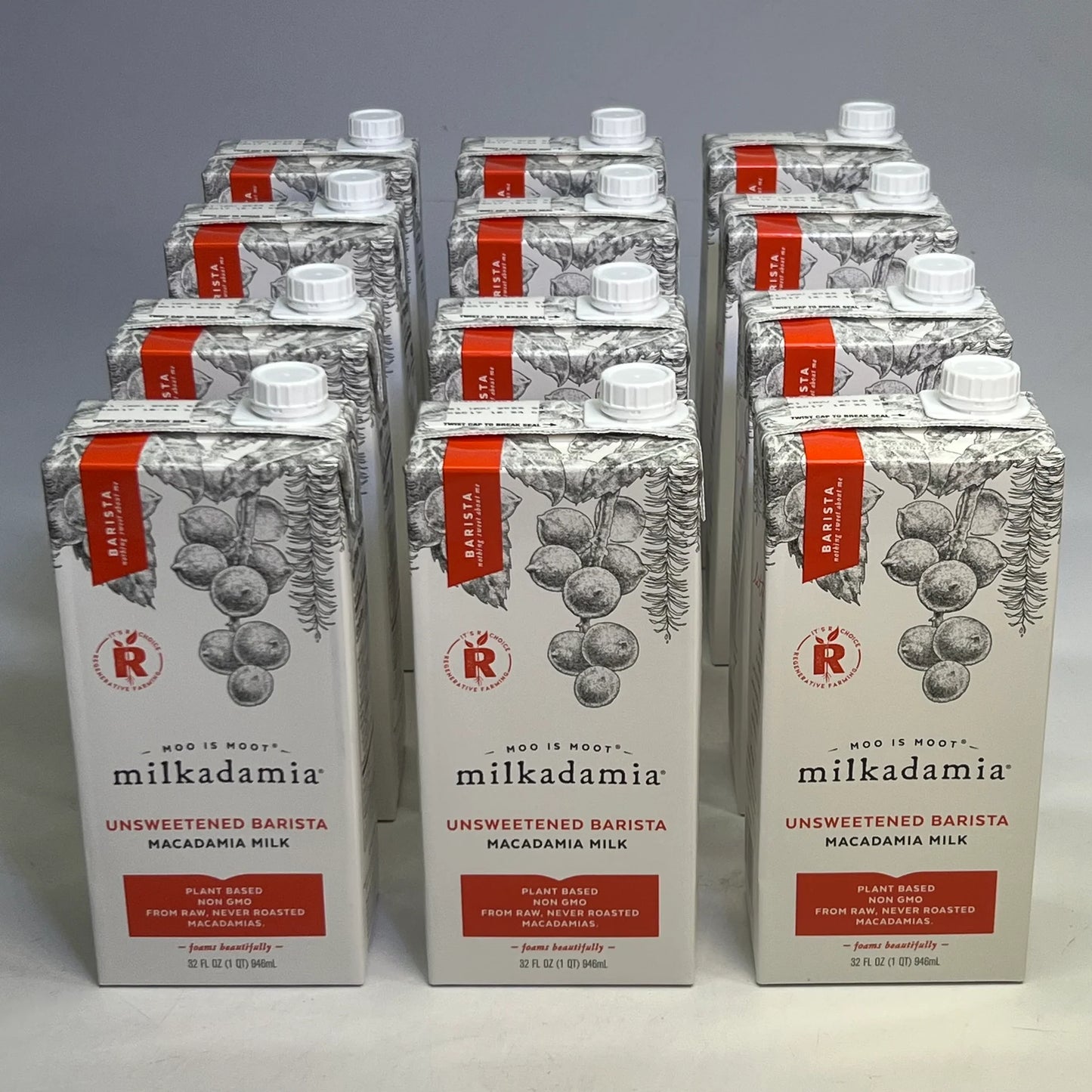 Milkadamia Unsweetened Barista Macadamia Milk 12's