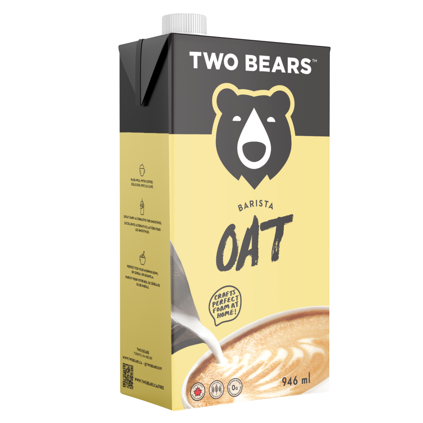 Two Bears Unsweetened Oat Barista 1L