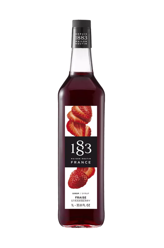 1883 Strawberry Syrup 1L Plastic