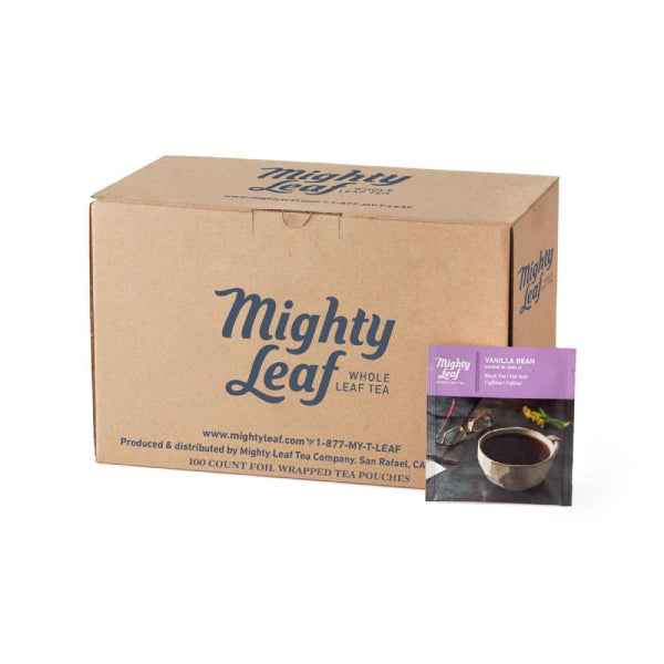 MIGHTY LEAF Vanilla Bean Tea 100 Pouch Box