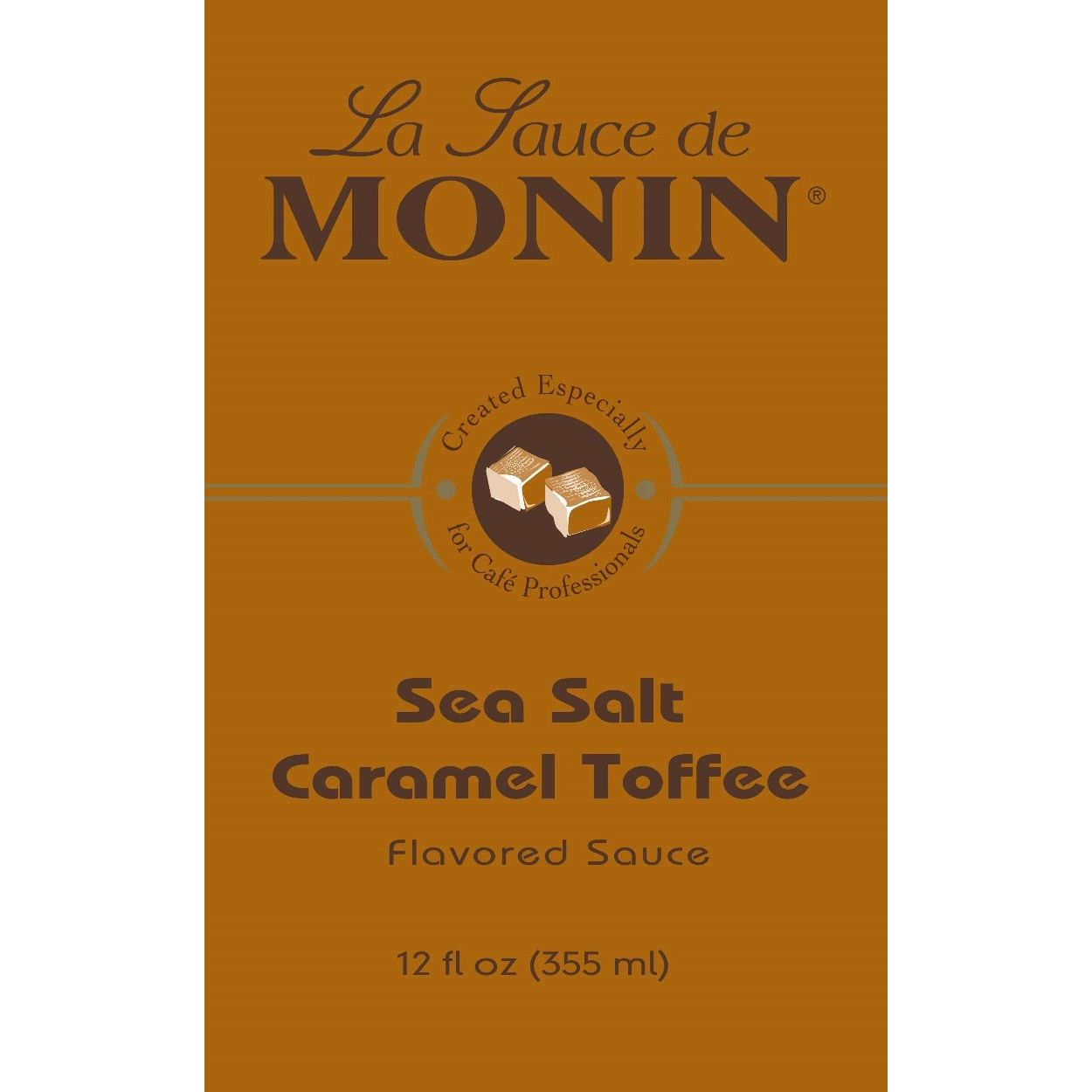 Monin Sea Salt Caramel Toffee Squeeze Bottle Sauce 355ml
