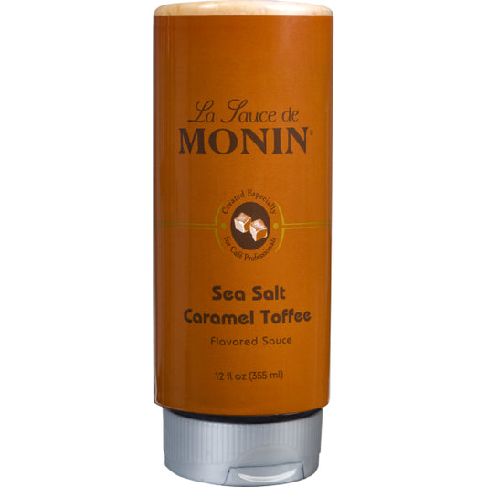 Monin Sea Salt Caramel Toffee Squeeze Bottle Sauce 355ml